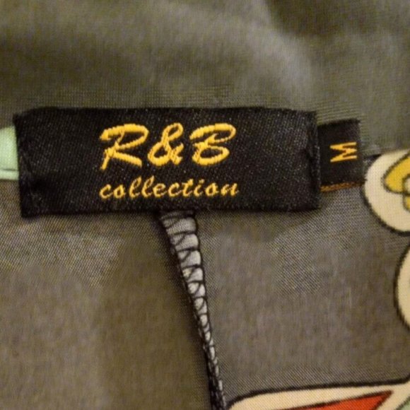 R & B Womans Tunic Dress size medium paisley vintage size medium - Picture 4 of 4